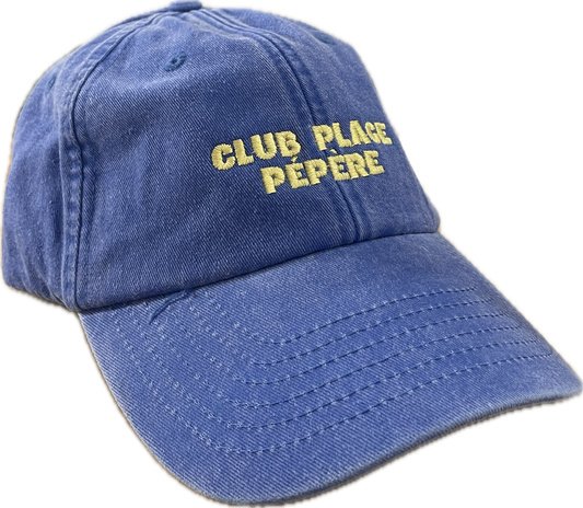 Casquette Club Plage Pépère / bleu et jaune