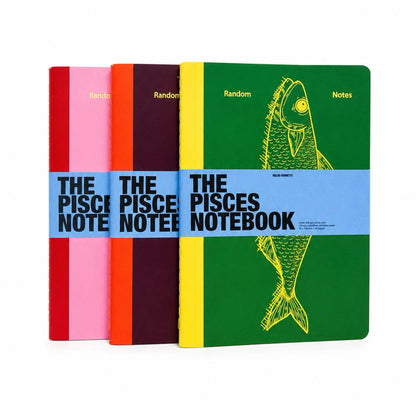 Carnet A5 Poissons vert
