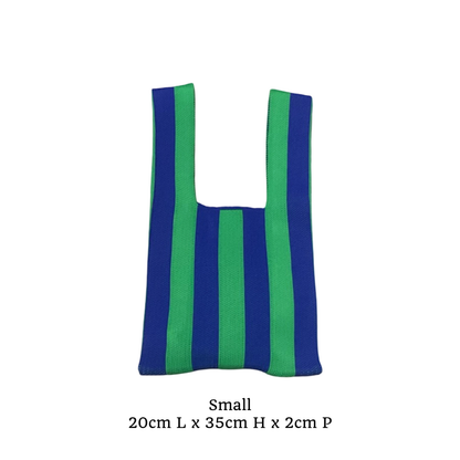 Sac rayé Summer taille S bleu
