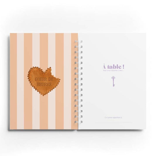 Carnet de recettes Coeur de beurre