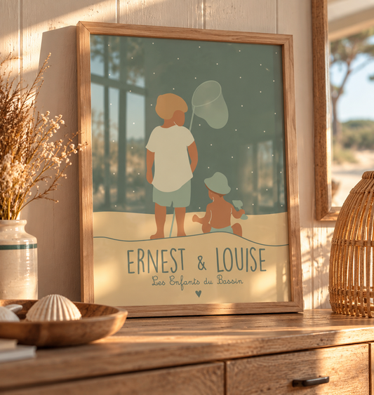 Les frères et soeurs (personnalisable à partir de photos)