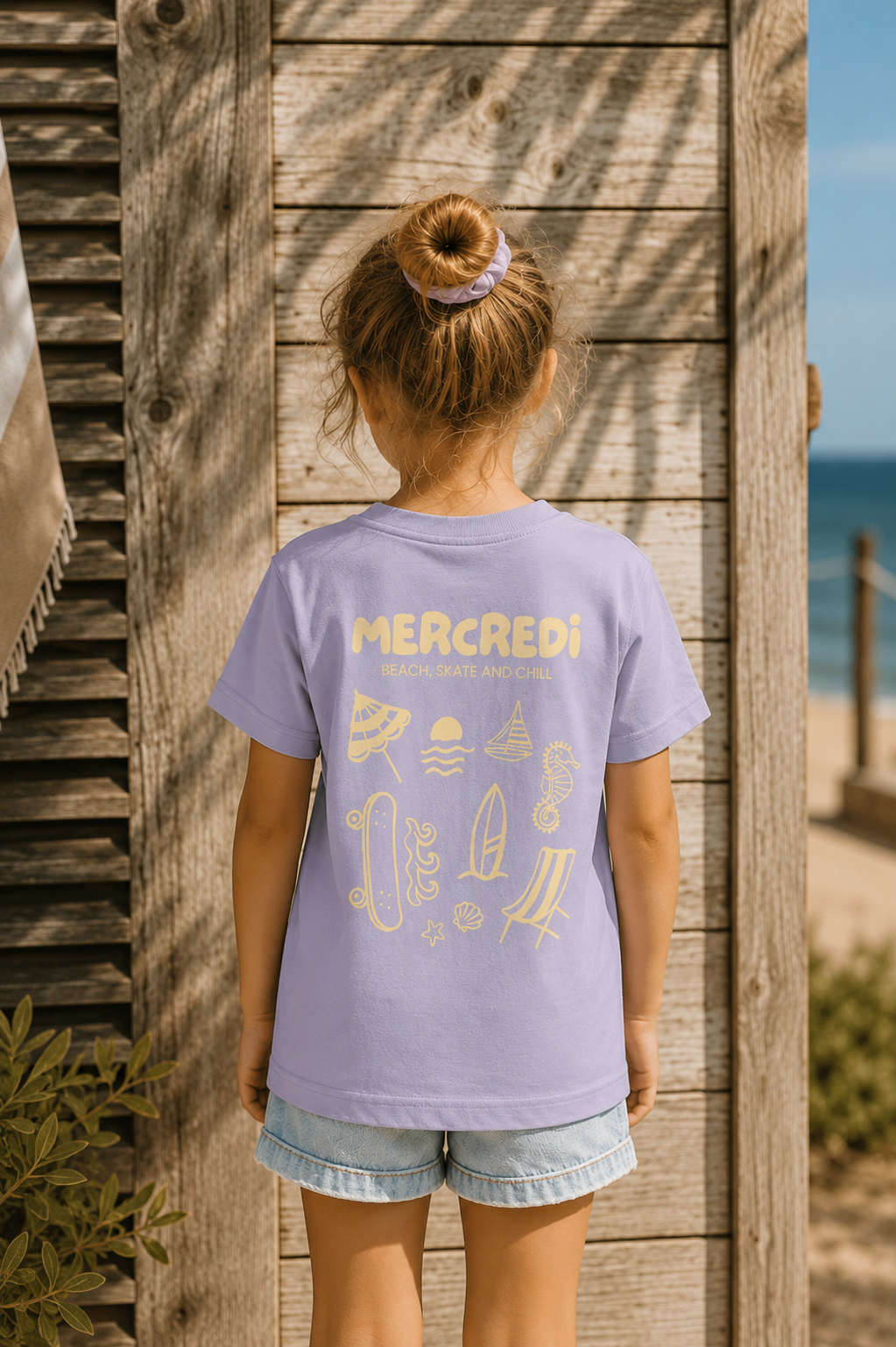 Tshirt "Mercredi" Mauve