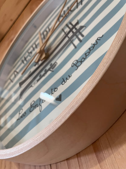 Horloge : La marinière personnalisable