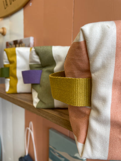 Trousse de toilette -  rose et jaune