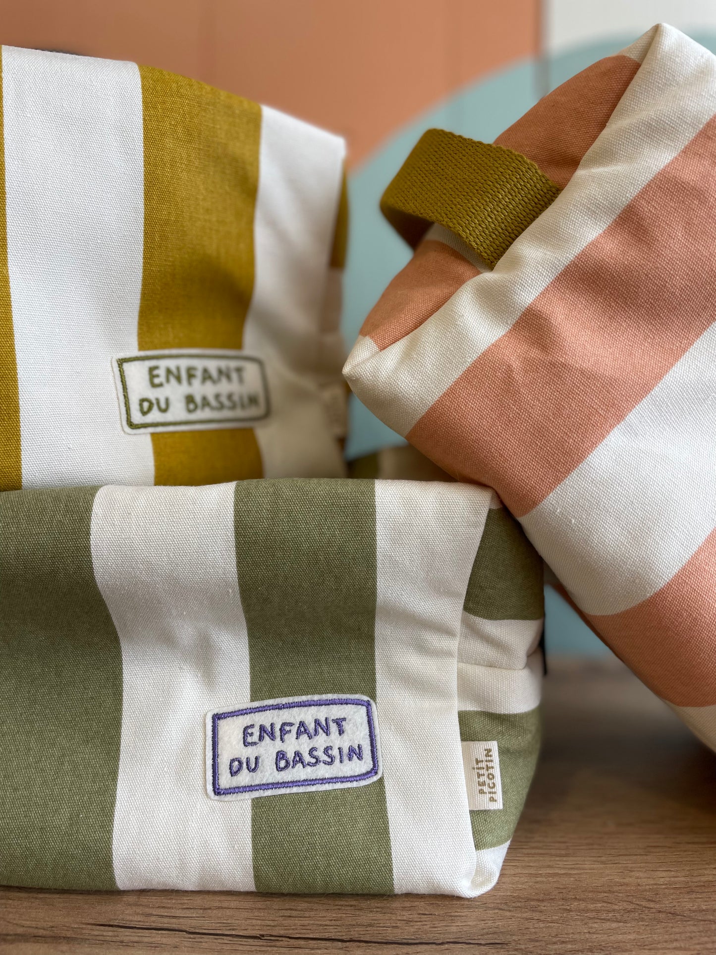 Trousse de toilette -  jaune et vert