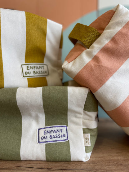Trousse de toilette -  rose et jaune