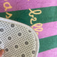 Tapis de salle de bain - "La vie est belle sur le Bassin" - Vert et violet