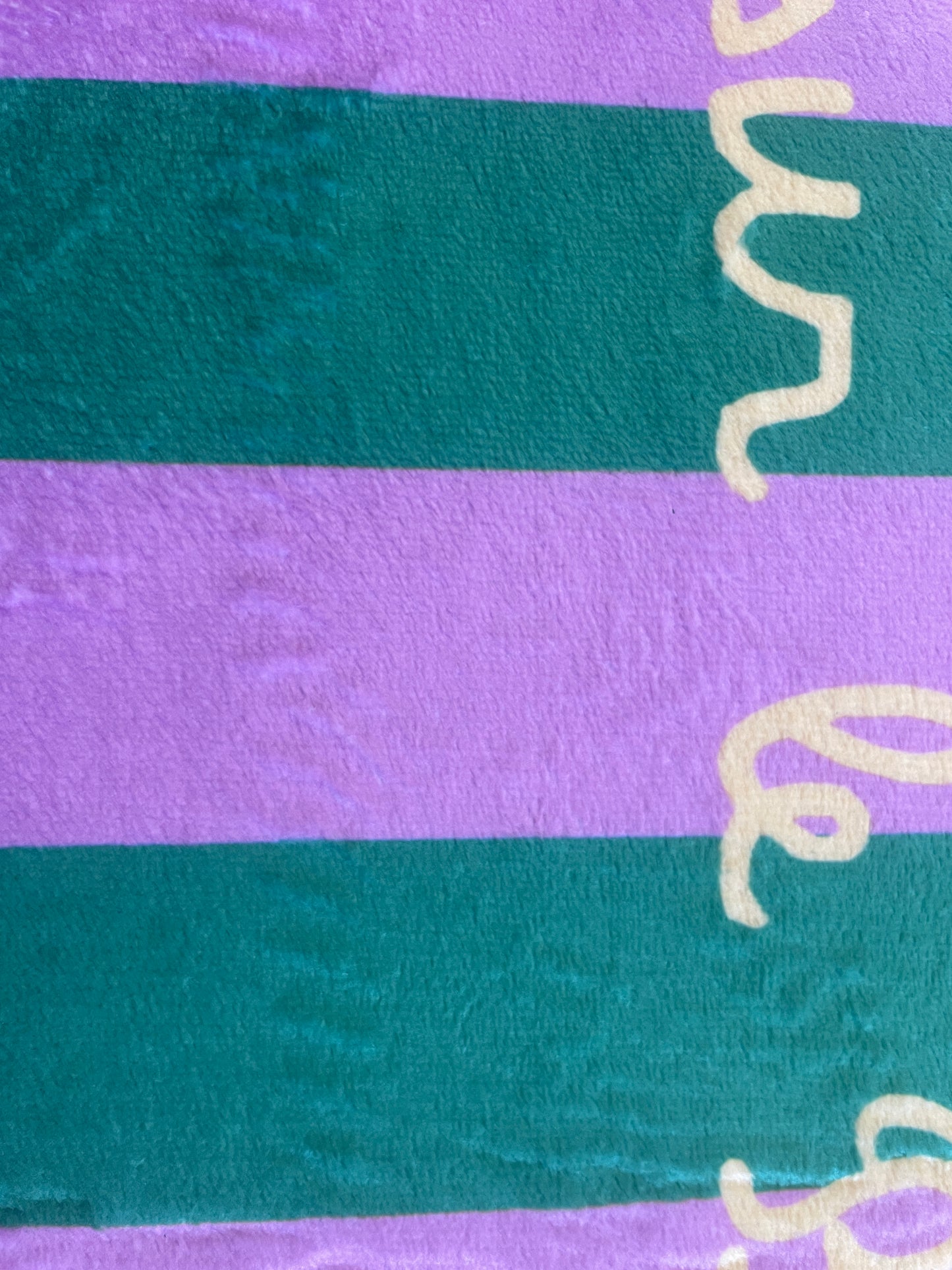 Tapis de salle de bain - "La vie est belle sur le Bassin" - Vert et violet