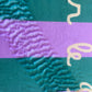 Tapis de salle de bain - "La vie est belle sur le Bassin" - Vert et violet