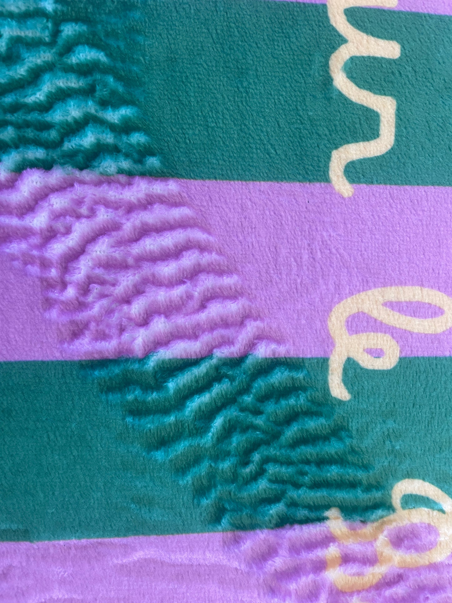 Tapis de salle de bain - "La vie est belle sur le Bassin" - Vert et violet