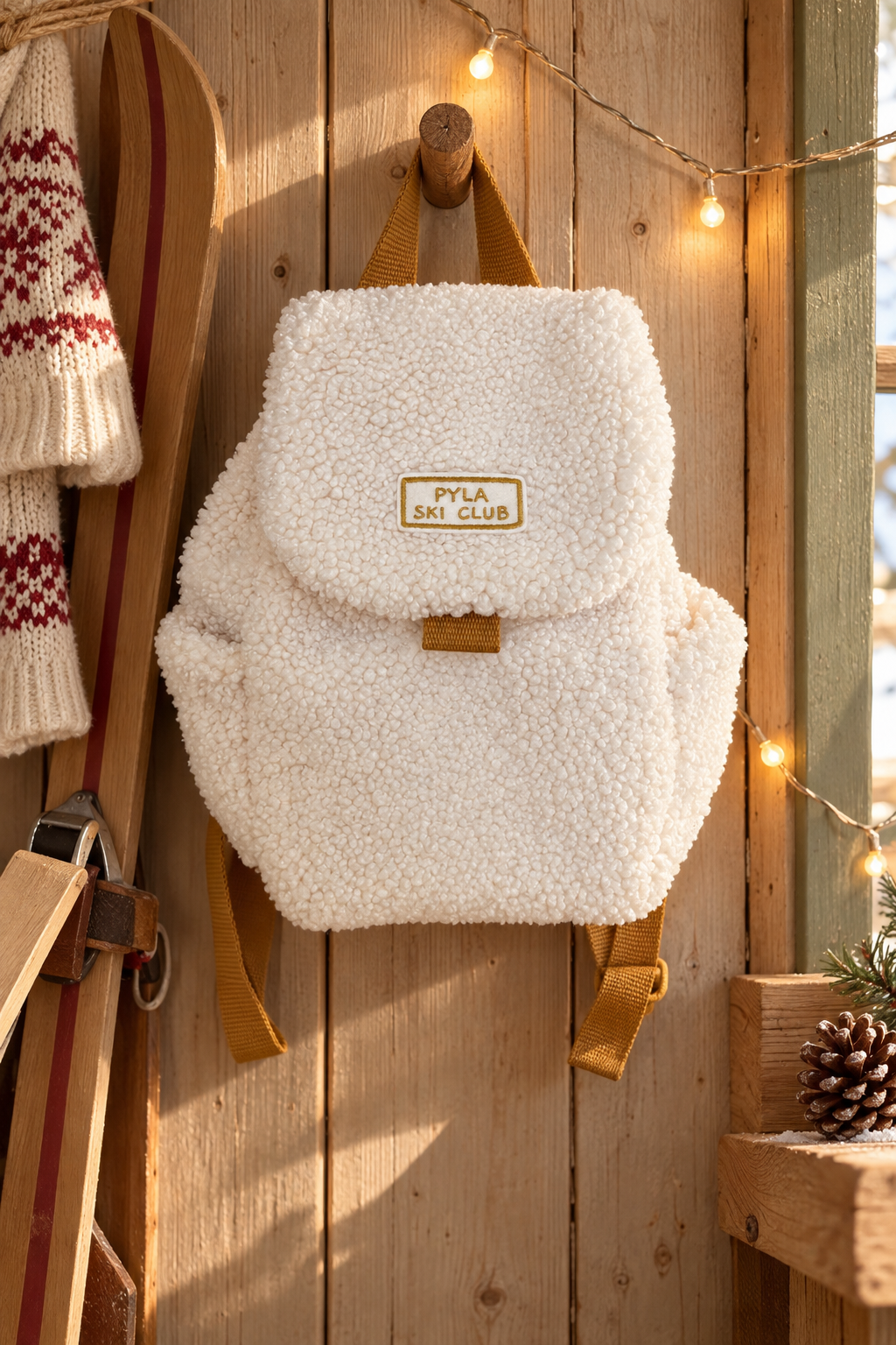 Petit sac à dos - Pyla Ski Club violet (écru)