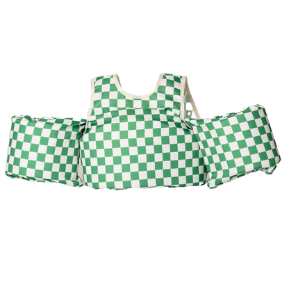 Bouée gilet enfant Carreaux verts (11-23 kg)