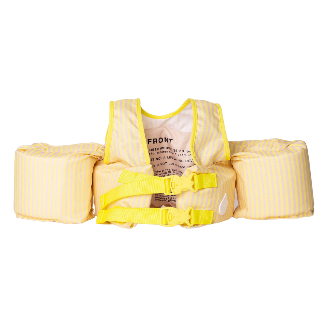 Bouée gilet enfant Rayures jaunes (11-23 kg)
