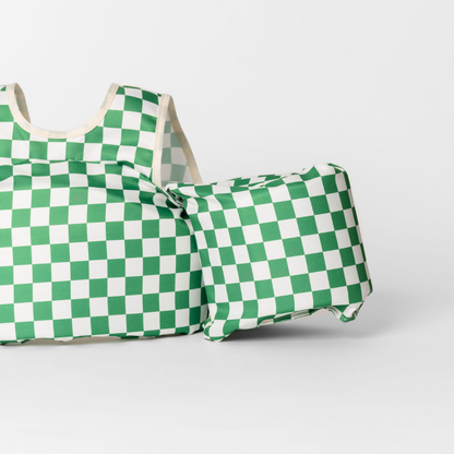 Bouée gilet enfant Carreaux verts (11-23 kg)