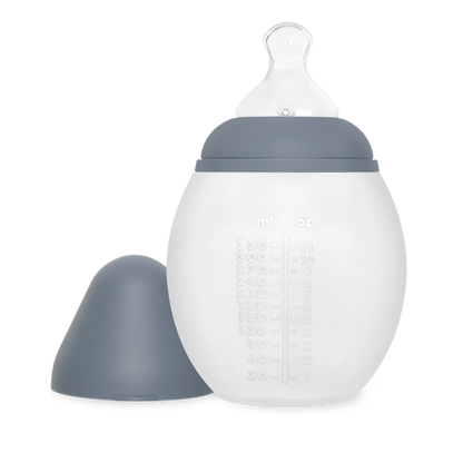 Biberon en silicone 330 ml Blue Grey