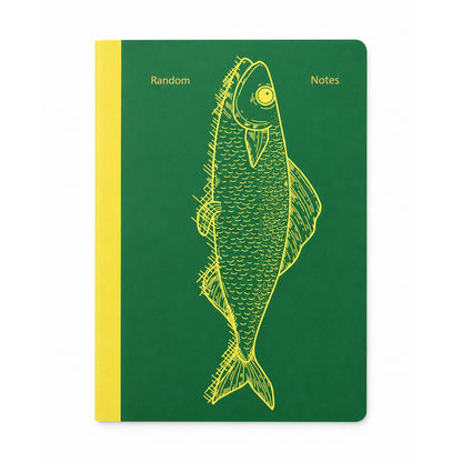 Carnet A5 Poissons vert
