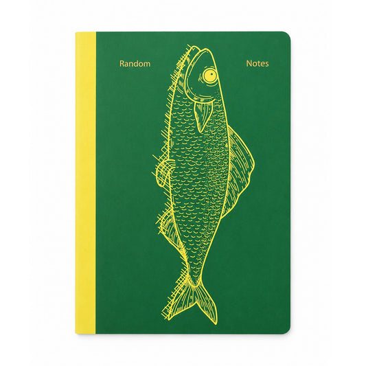 Carnet A5 Poissons vert