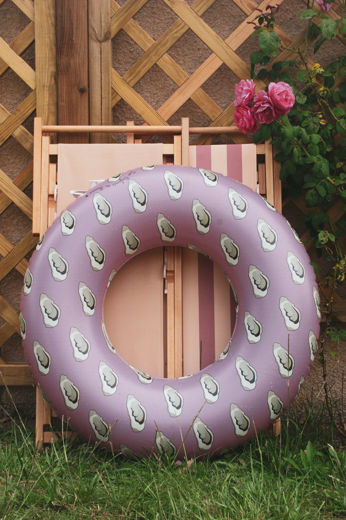 Bouée gonflable donut 107cm rose et blanche Intex