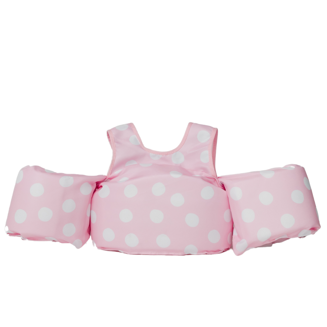 Bouée gilet enfant Pois roses (11-23 kg)