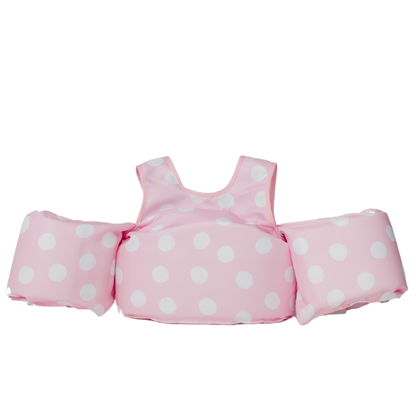 Bouée gilet enfant Pois roses (11-23 kg)