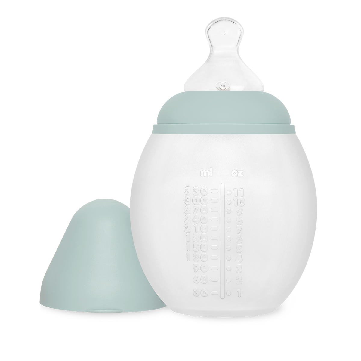 Biberon en silicone 330 ml Blue Grey