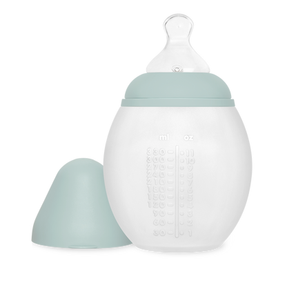 Biberon en silicone 330 ml Blue Grey