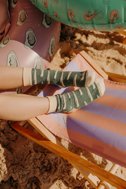 Chaussettes Pinasse : Vert/jaune