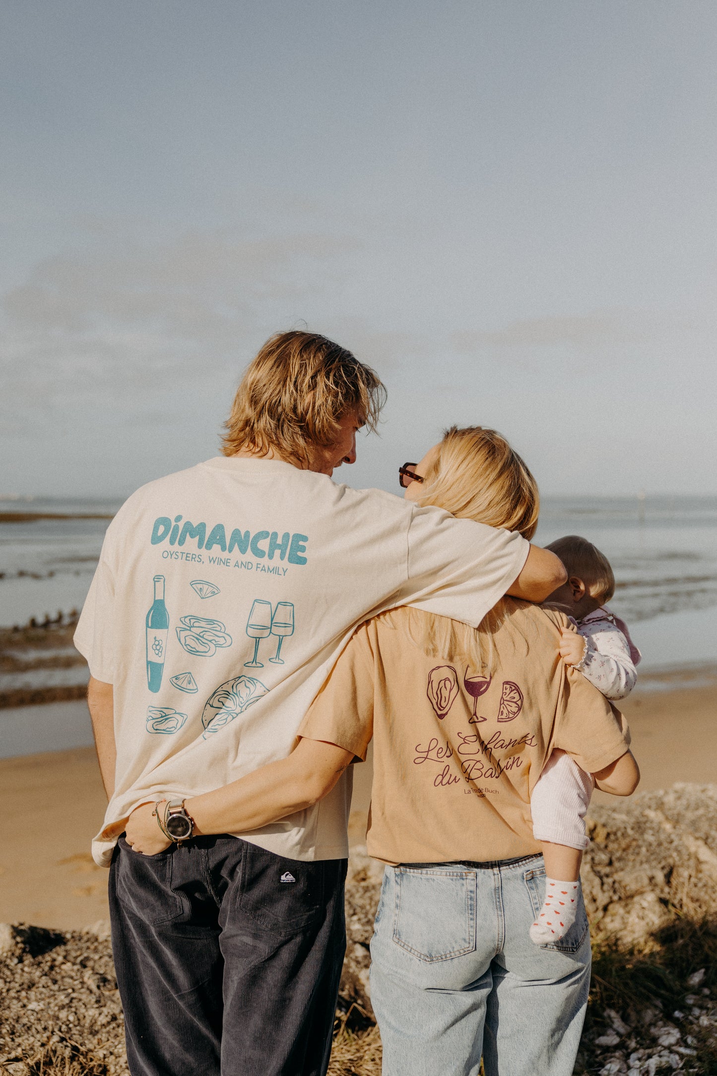 Le T-shirt "Dégustation" camel-violet