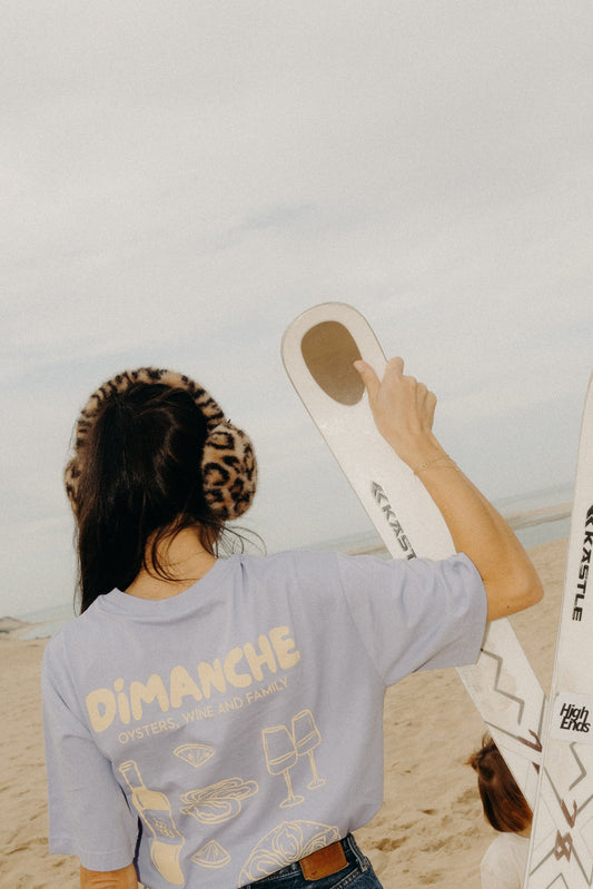 Le T-shirt "Dimanche" - Mauve