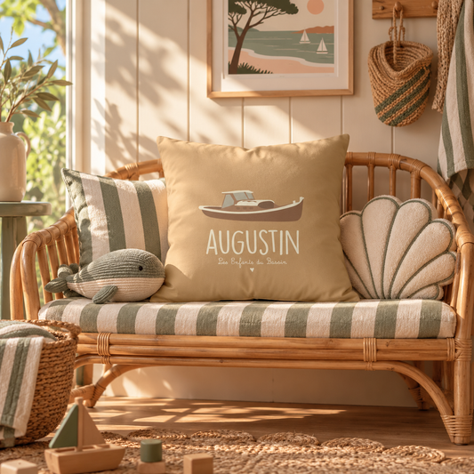 Coussin Personnalisable - La Pinasse Moutarde