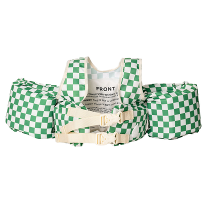 Bouée gilet enfant Carreaux verts (11-23 kg)