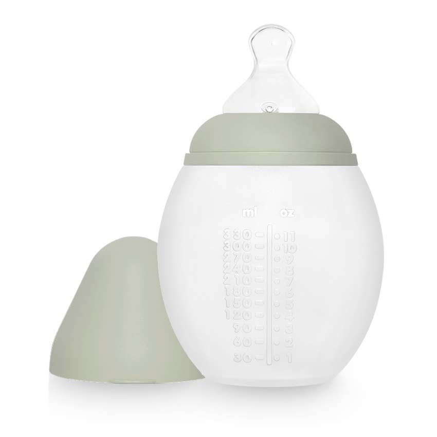 Biberon en silicone 330 ml Blue Grey