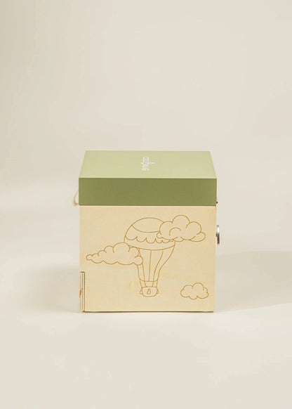 Boîte à musique souvenir en bois - Voyage
