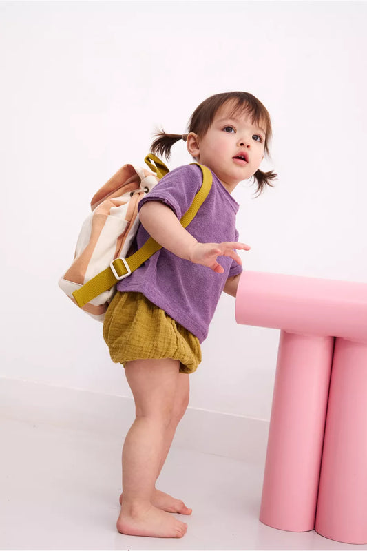 Petit sac à dos - rose et jaune