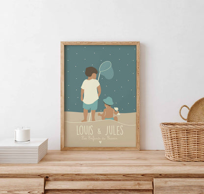 Les frères et soeurs (personnalisable à partir de photos)
