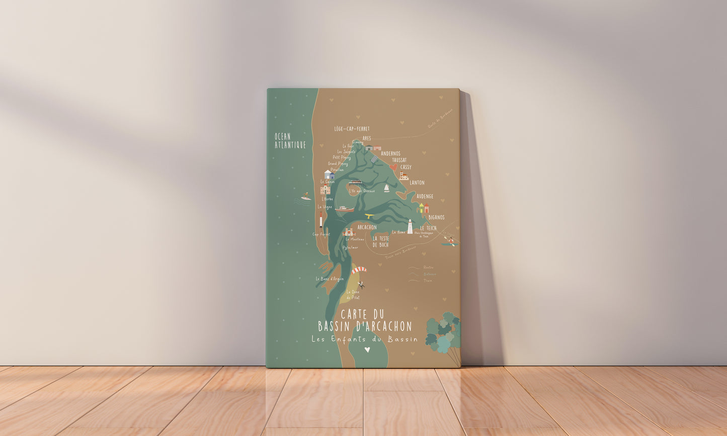 La Toile : La Carte du Bassin d'Arcachon