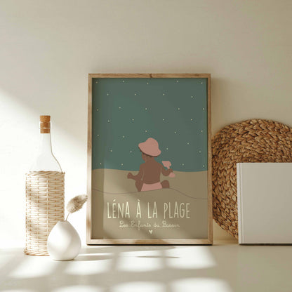 Léna à la plage